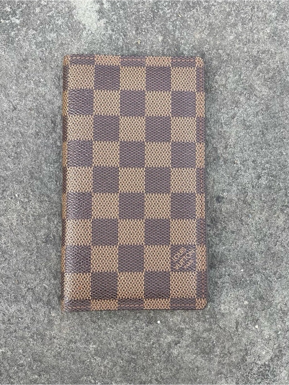 Louis Vuitton Damier Ebene Card & Key Sleeve in Brown